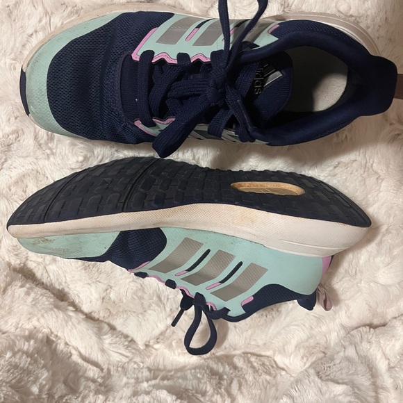 Stylish Navy and Mint Adidas Sneakers - Picture 2 of 6